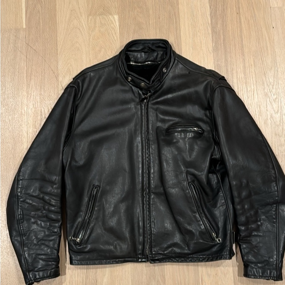 Classic Racer Leather Motorcycle Jacket
